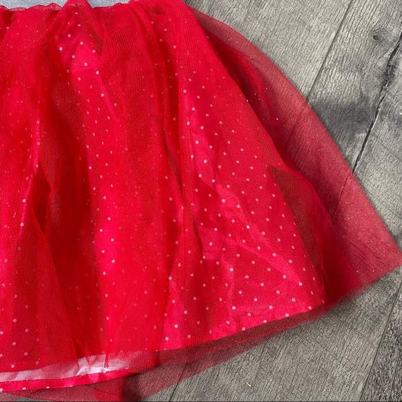 Disney Minnie Mouse tutu red sparkle skirt xl 14 - Picture 2 of 4